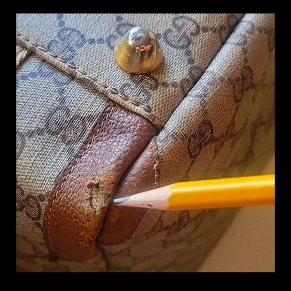 ๐ฎ๐น ๐ฅ Rare Gucci Vintage Large  Messenger Bag Zippered Case  ๐ฎ๐น ๐ฅ - Picture 12 of 16